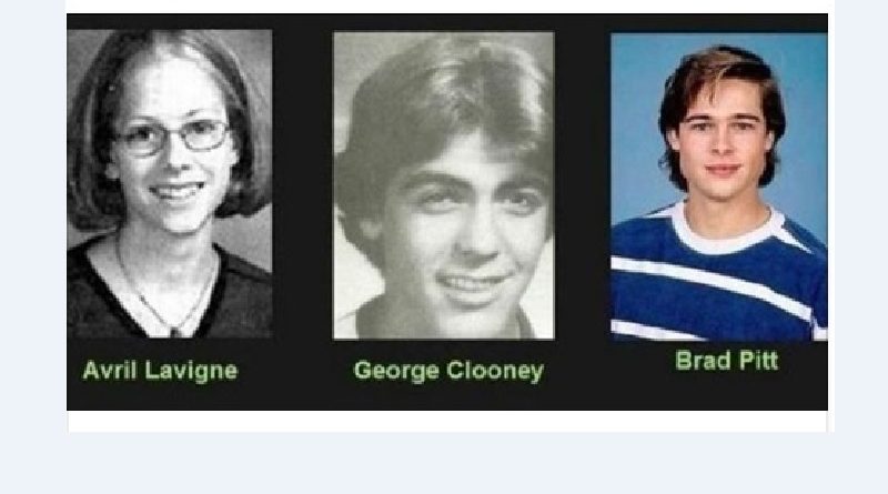 Old photos of Lavigne, Clooney, Pitt
