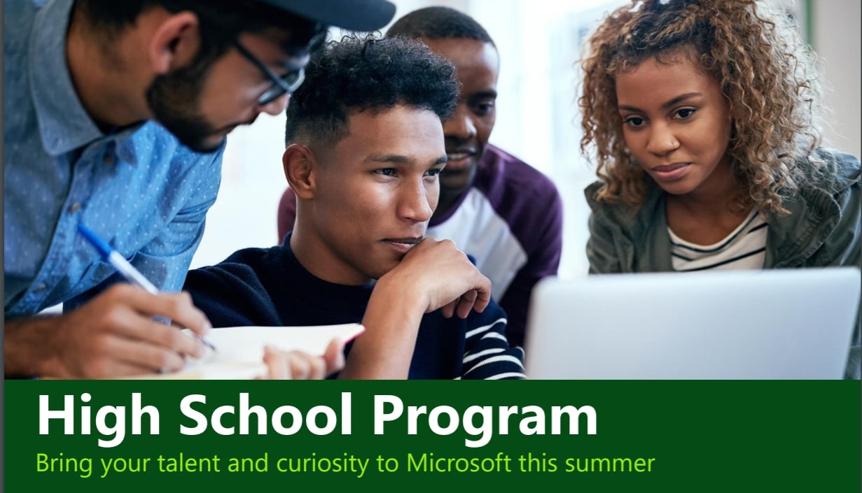 Applications Open for Microsoft High School Internship Program