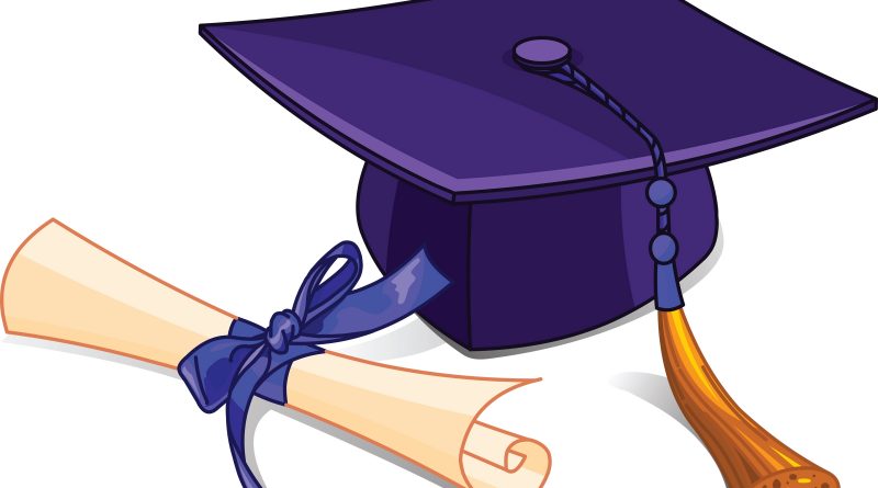 Cap and diploma graphic