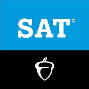 Logo of SAT and the College Board acorn