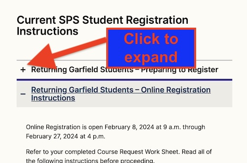 Course Registration Info for '24-25 - Garfield High School PTSA