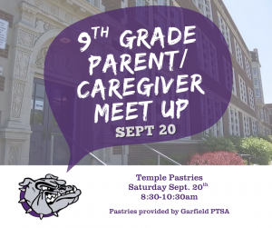 9th Grade Parent/Caregiver Meetup @ Temple Pastries