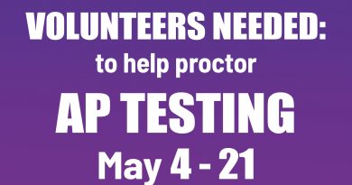 Volunteers needed: help proctor AP exams
